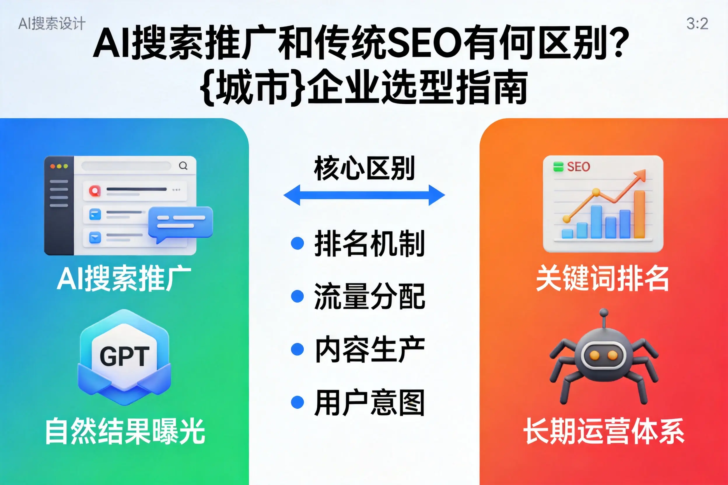 AI搜索推广和传统SEO有何区别?定西企业选型指南