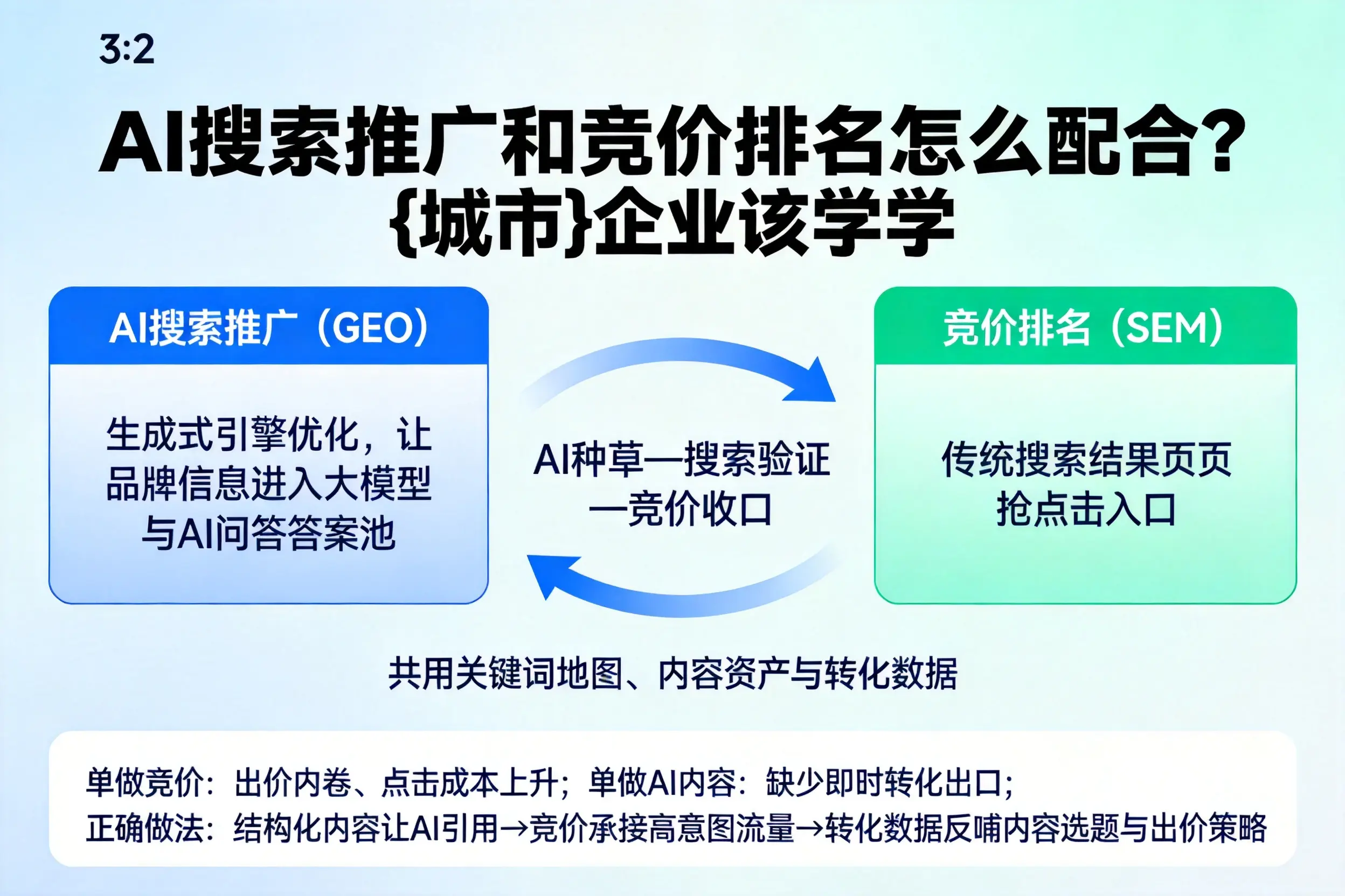 AI搜索推广和竞价排名怎么配合？定西企业该学学