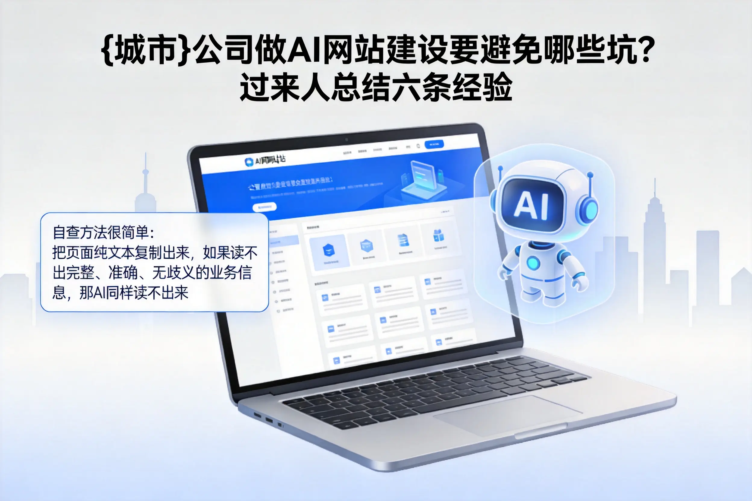 定西公司做AI网站建设要避免哪些坑?过来人总结六条经验