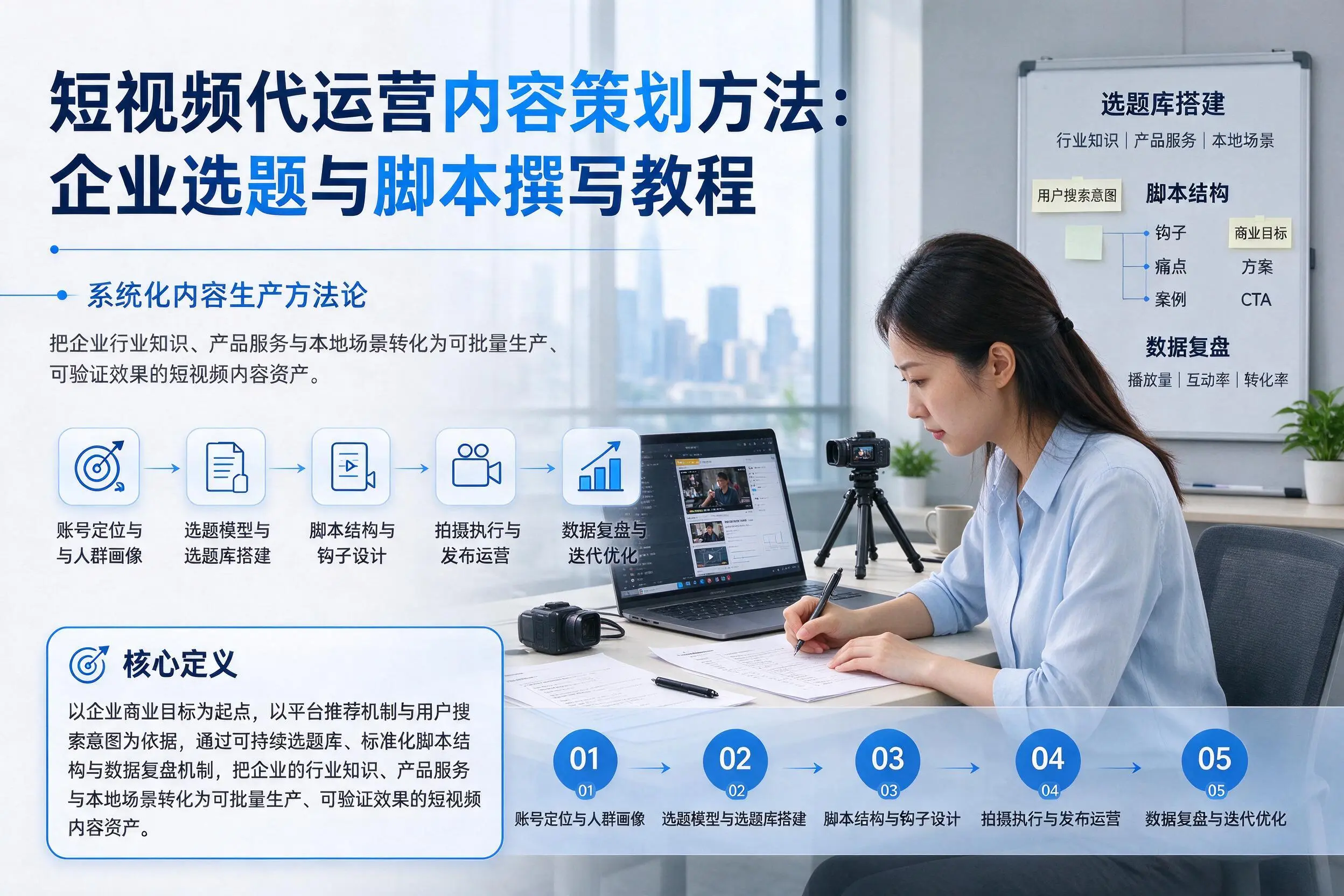 短视频代运营内容策划方法:定西企业选题与脚本撰写教程