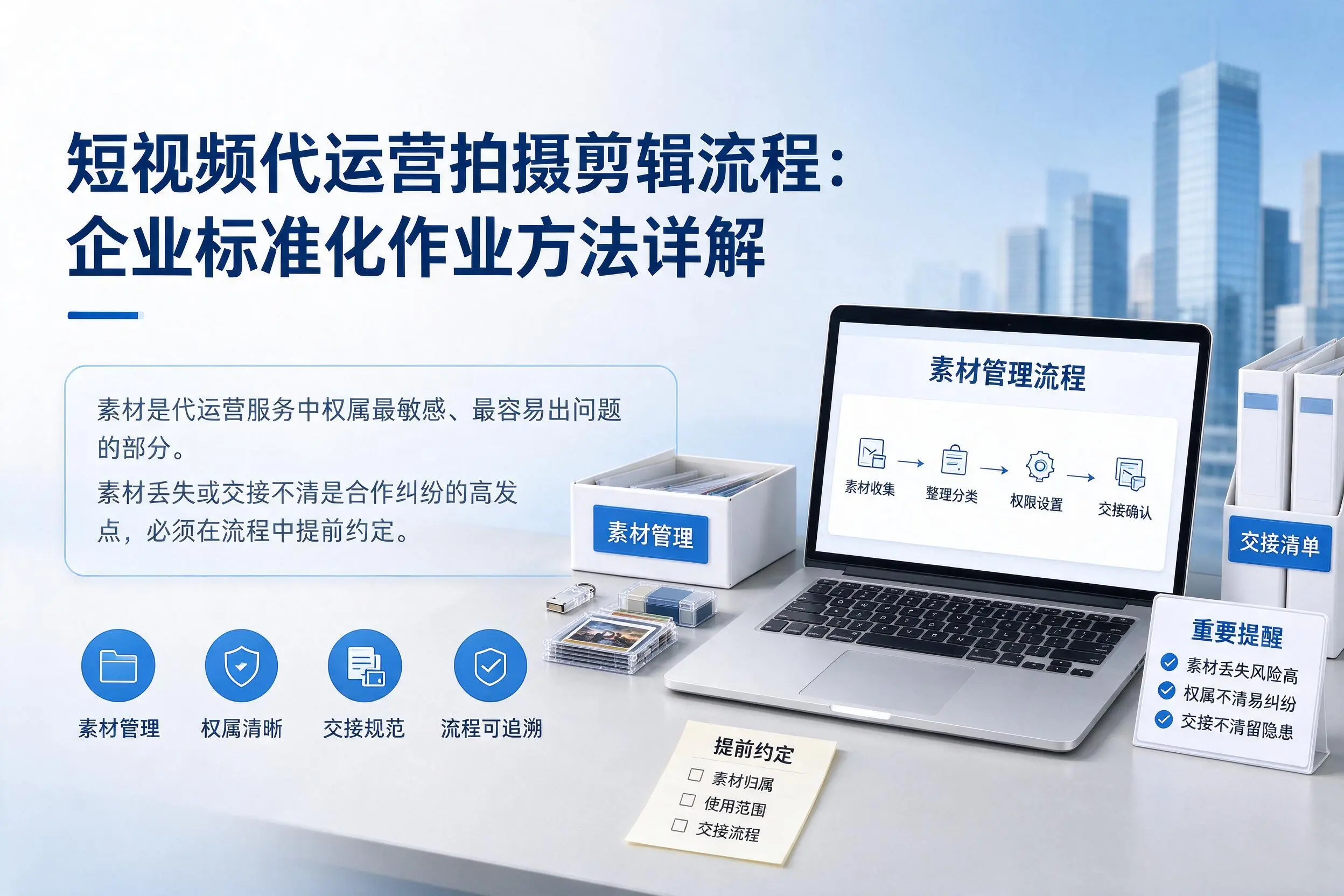 短视频代运营拍摄剪辑流程:定西企业标准化作业方法详解