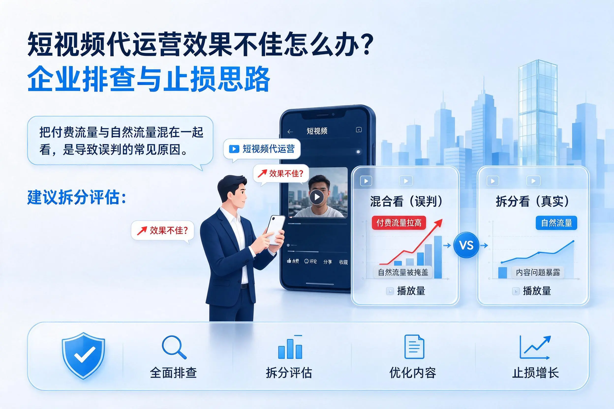 短视频代运营效果不佳怎么办？定西企业排查与止损思路