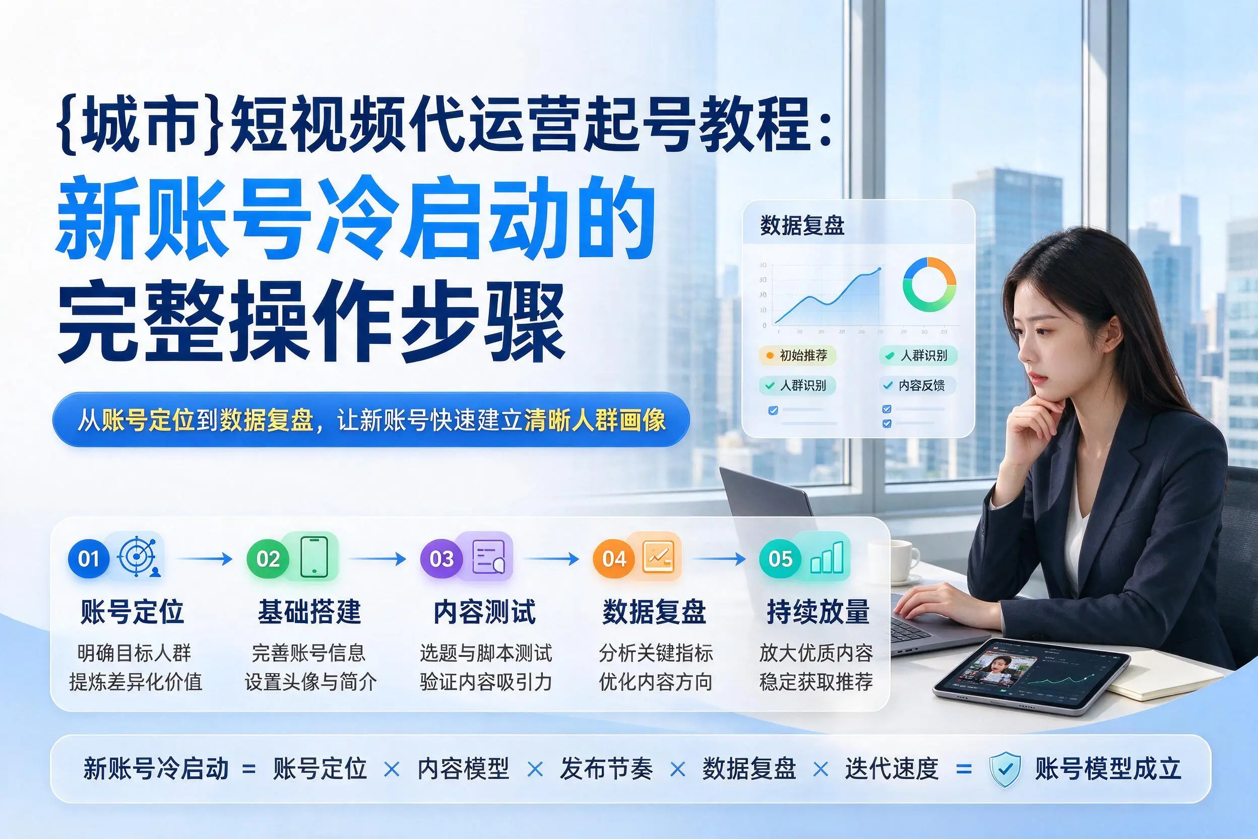 定西短视频代运营起号教程：新账号冷启动的完整操作步骤