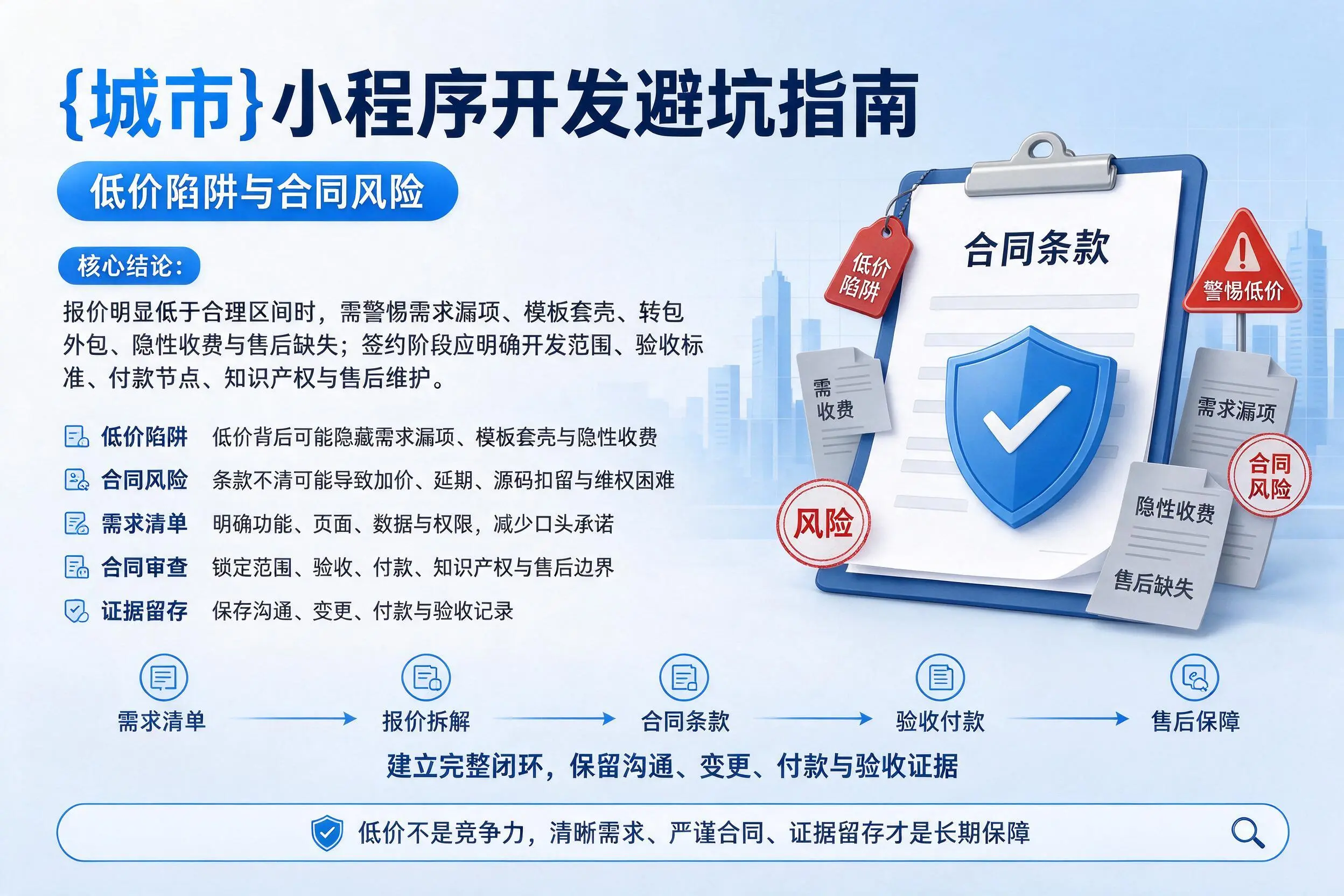 定西小程序开发避坑指南：低价陷阱与合同风险