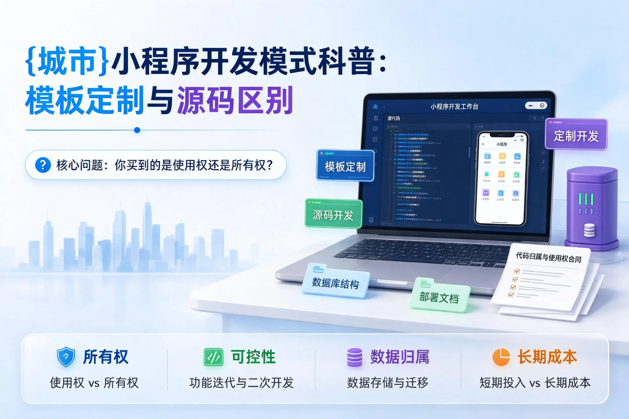 定西小程序开发模式科普：模板定制与源码区别