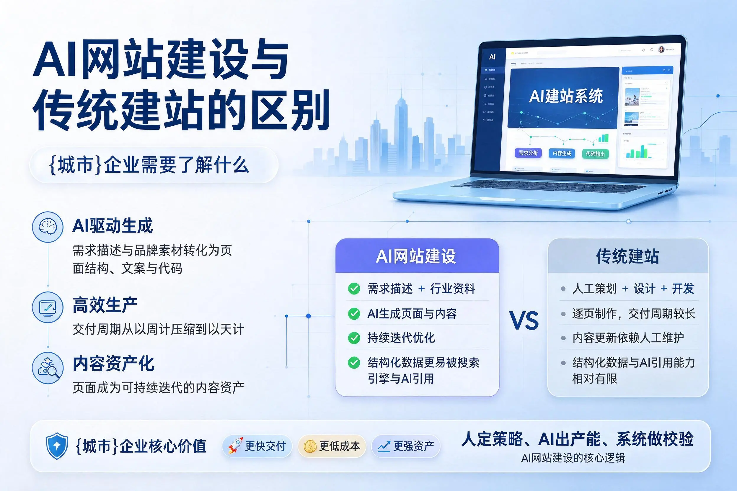 AI网站建设与传统建站的区别,定西企业需要了解什么