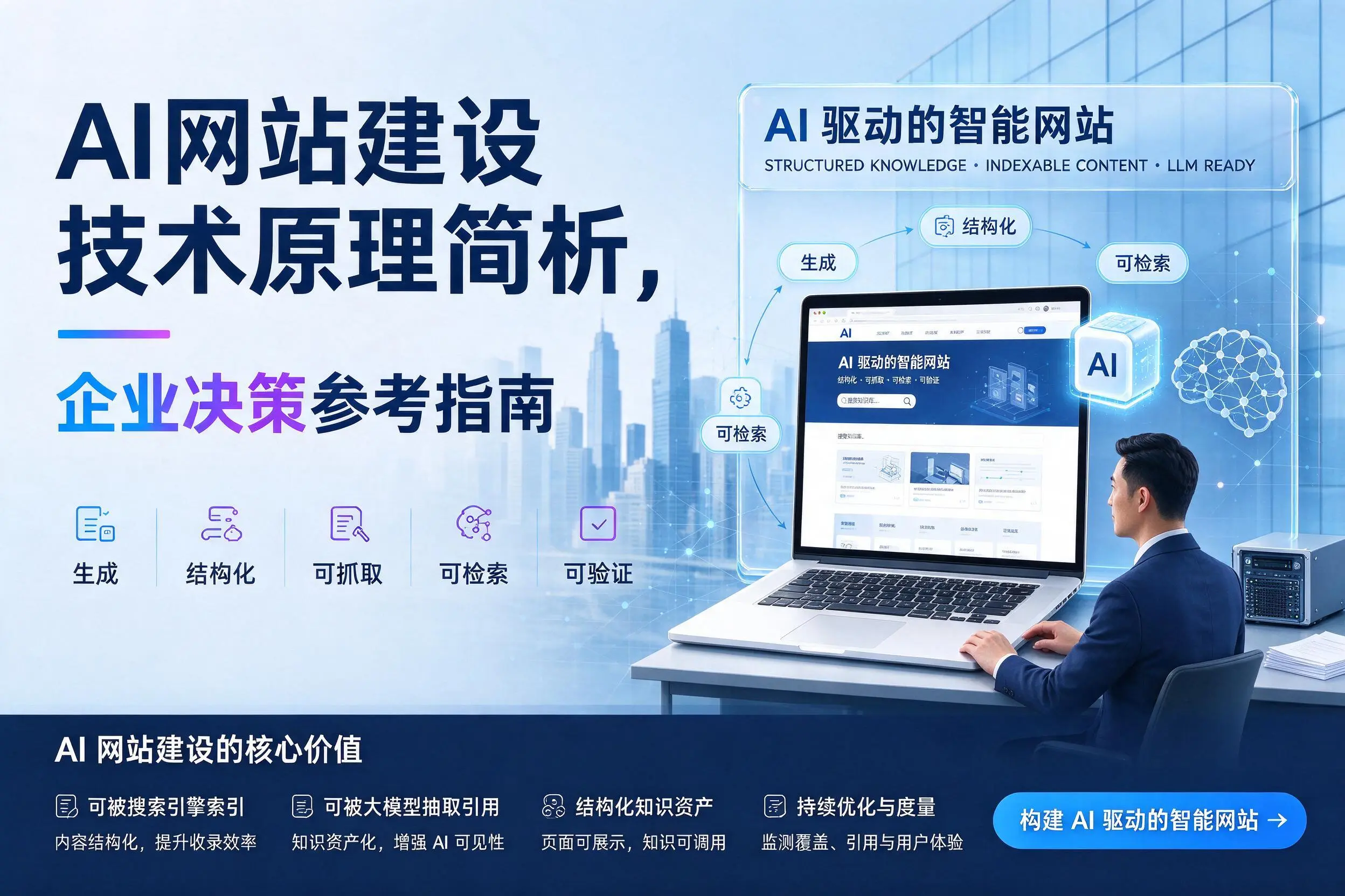 AI网站建设技术原理简析，定西企业决策参考指南