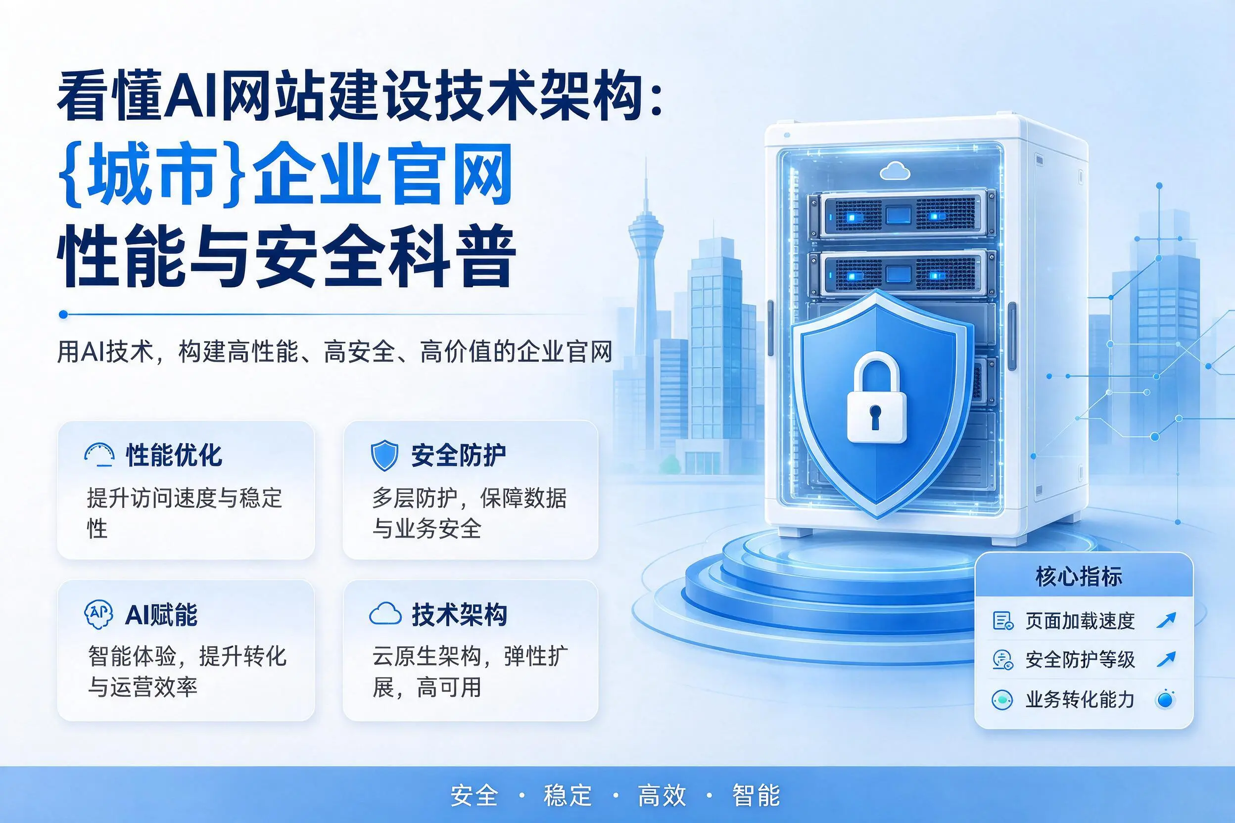 看懂AI网站建设技术架构:定西企业官网性能与安全科普