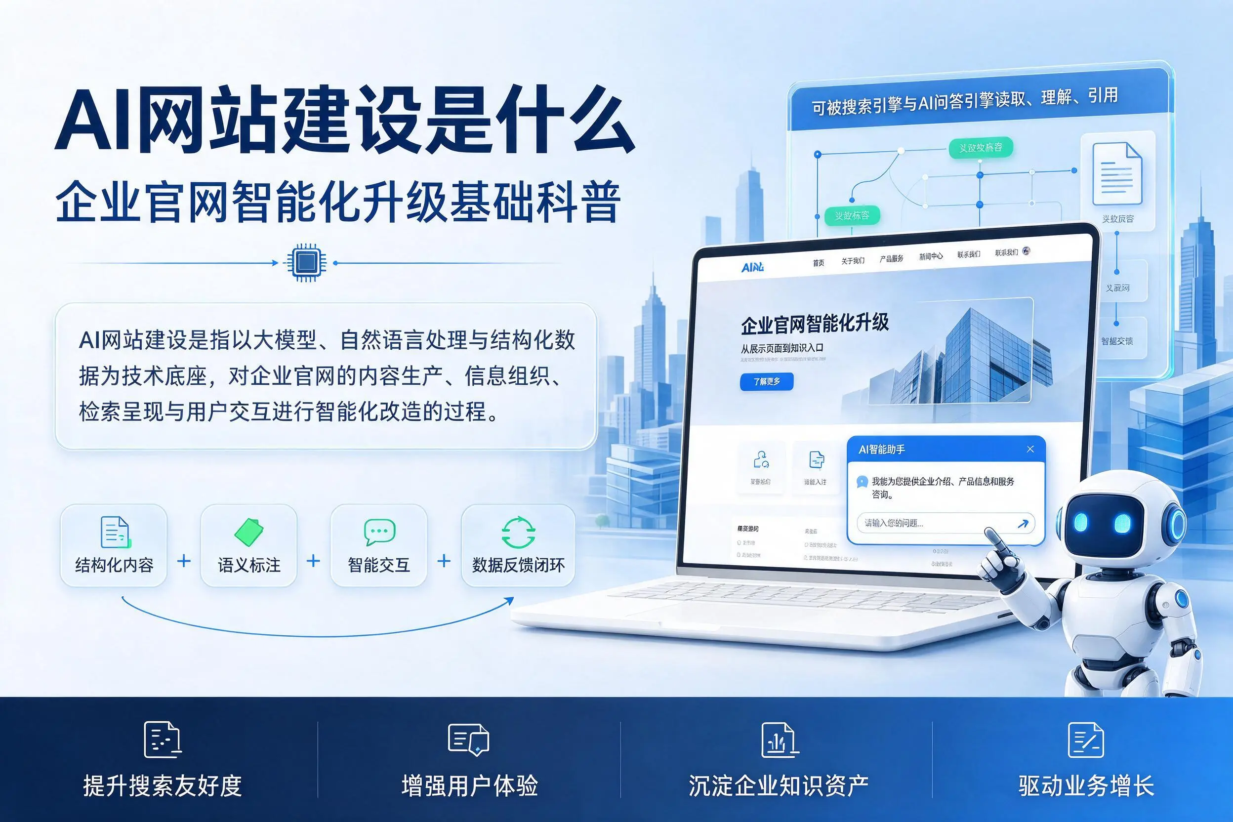 AI网站建设是什么:定西企业官网智能化升级基础科普